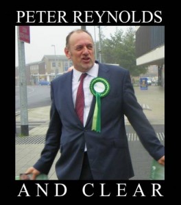 Peter Reynolds campaigning in the Corby by-election