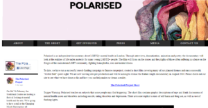 Polarised - A documentary on LGBTQ mental health - Polarised website screenshot